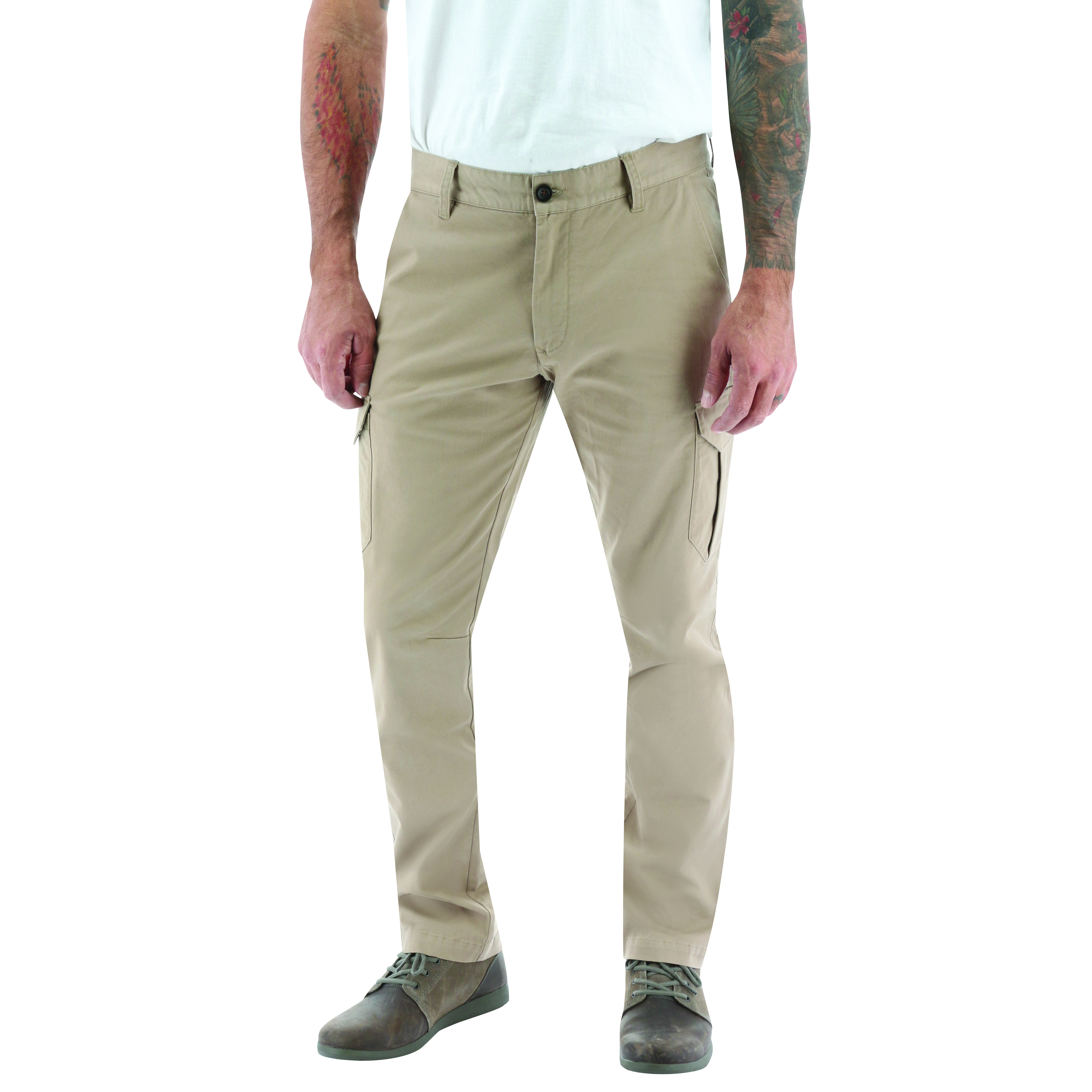 Caterpillar Men's Cargo Heritage Slim Fit Pants Beige CAT-68350